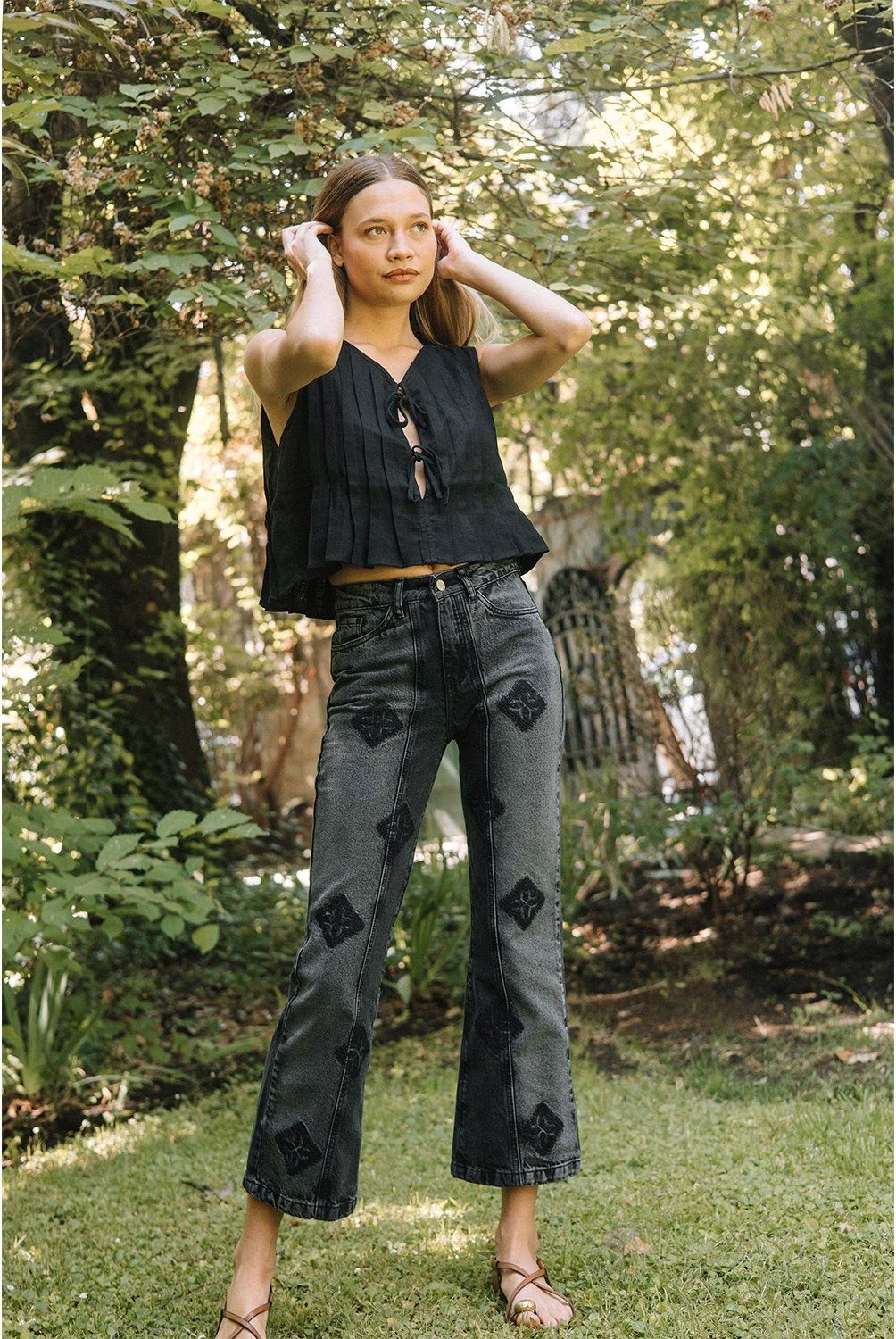 RUPHA - Jeans Tiro Medio Mujer Rupha