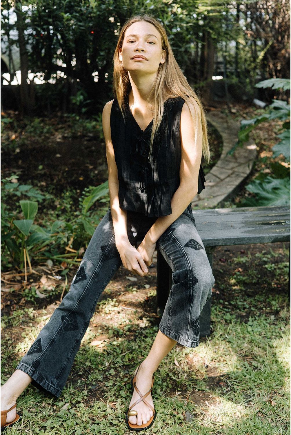 RUPHA - Jeans Tiro Medio Mujer Rupha