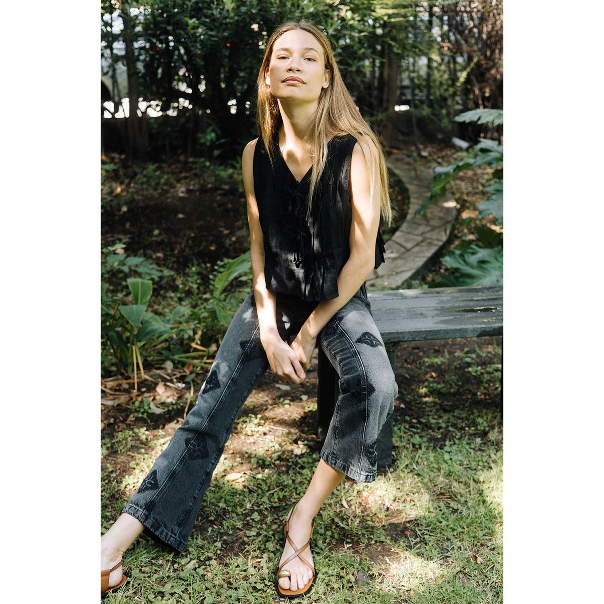 RUPHA - Jeans Tiro Medio Mujer Rupha