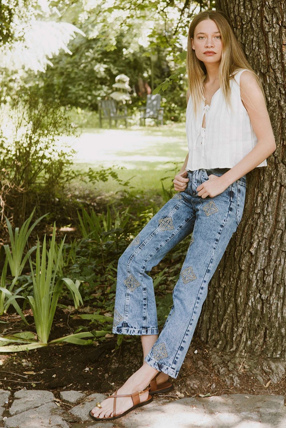 RUPHA - Jeans Tiro Medio Mujer Rupha
