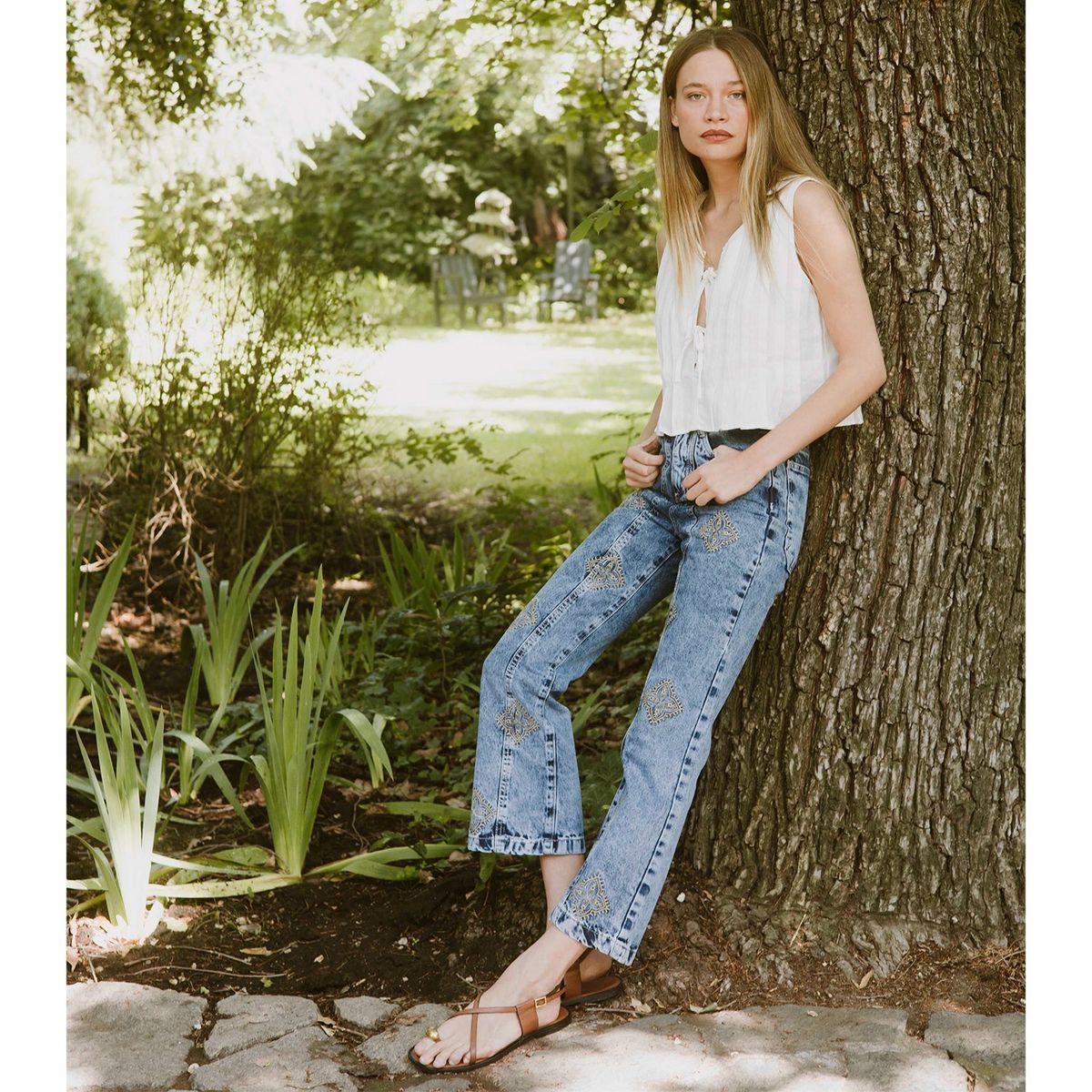 RUPHA - Jeans Tiro Medio Mujer Rupha