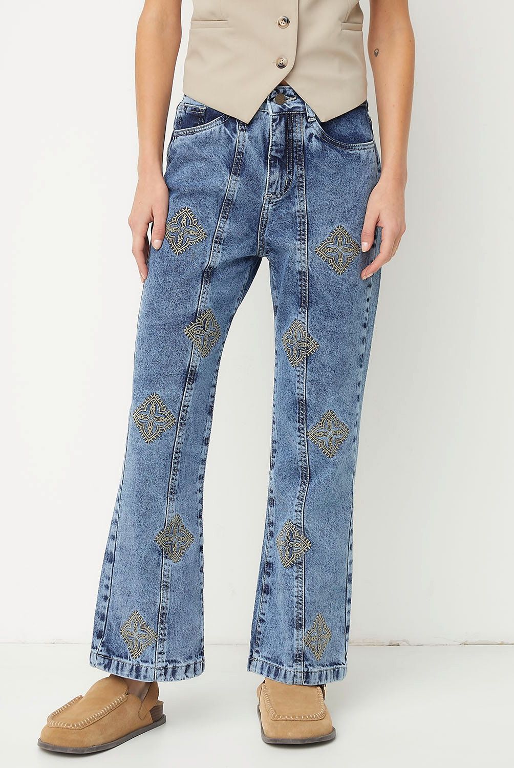 RUPHA - Jeans Tiro Medio Mujer Rupha