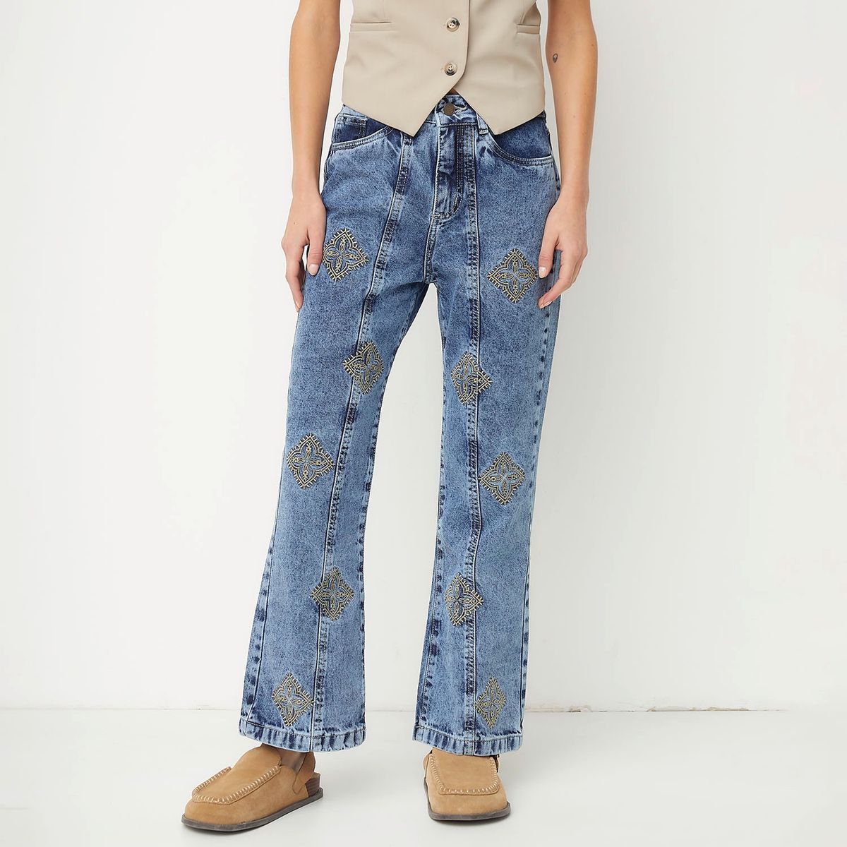 RUPHA - Jeans Tiro Medio Mujer Rupha