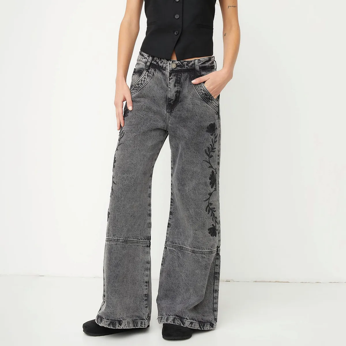 RUPHA - Jeans Tiro Medio Mujer Rupha