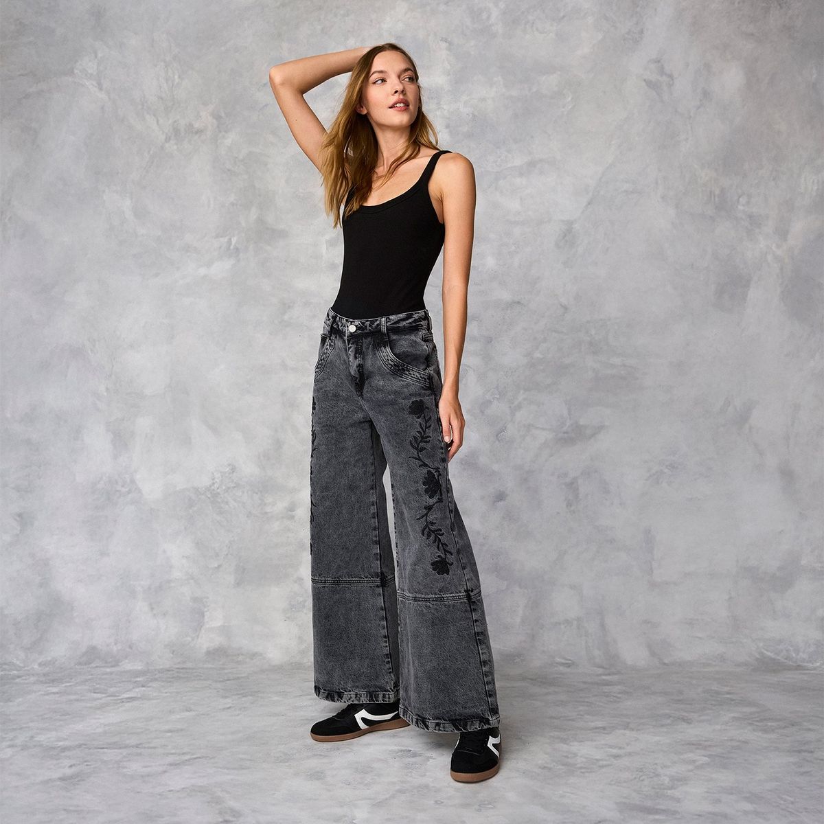 RUPHA - Jeans Tiro Medio Mujer Rupha