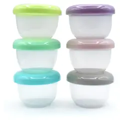 MELII - Pack De 6 Contenedores Apilables de Plastico