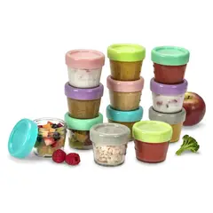 MELII - Pack De 12 Contenedores De Vidrio 118 ml