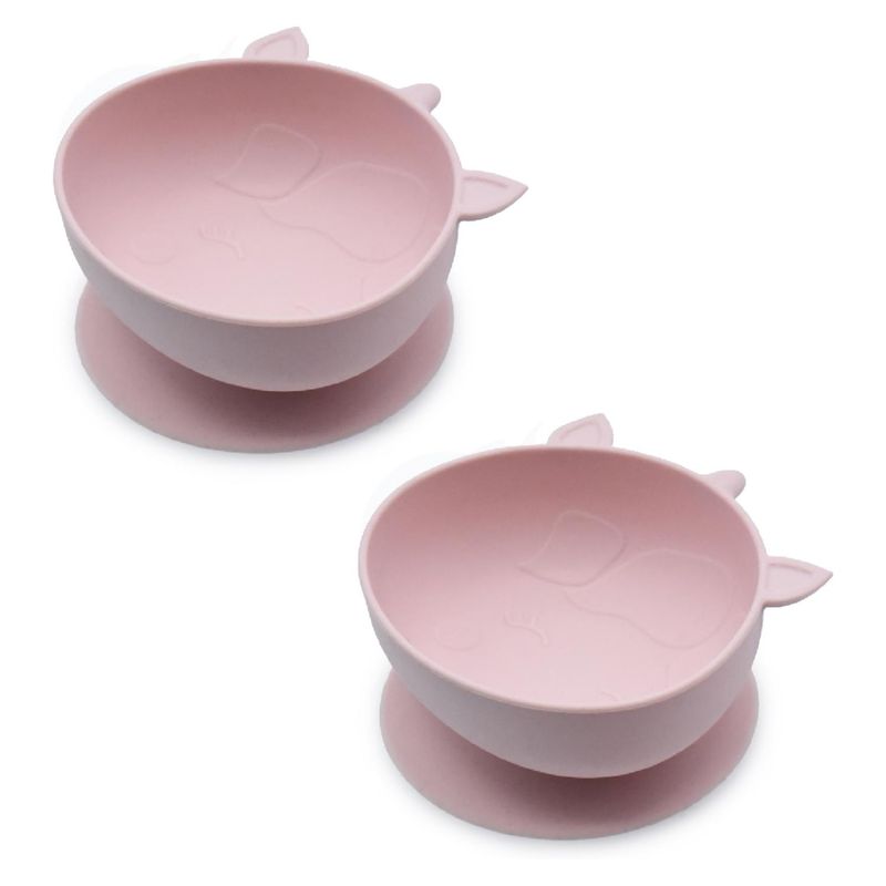 MELII - Pack De 2 Bowls De Silicona Con Succion Unicornio Melii