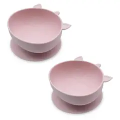 MELII - Pack De 2 Bowls De Silicona Con Succion Unicornio