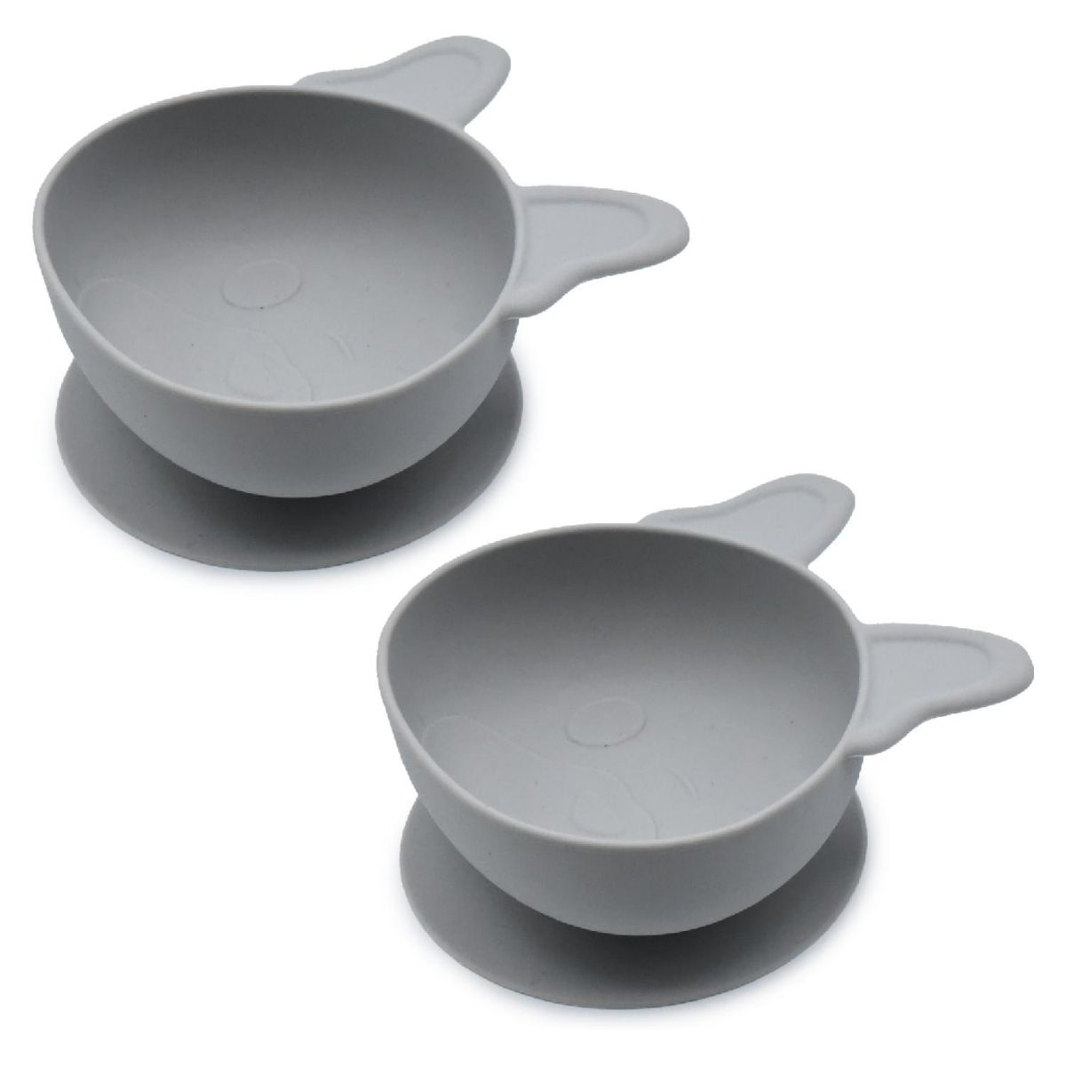 MELII - Pack De 2 Bowls De Silicona Con Succion Bulldog Melii