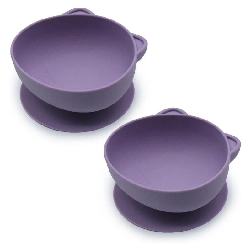 MELII - Pack De 2 Bowls De Silicona Con Succion Gato Melii