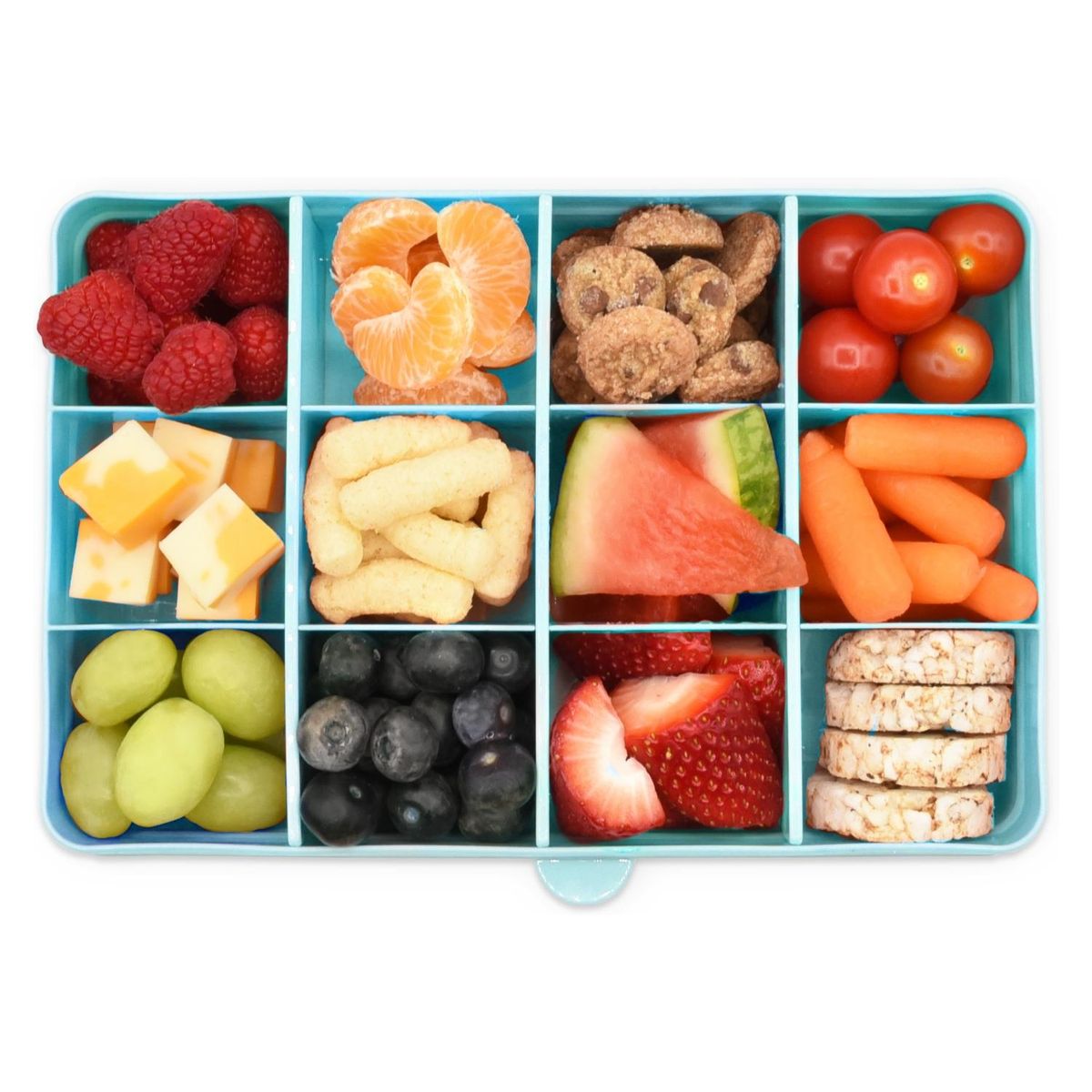 MELII - Caja Contenedora Para Snacks Azul Melii