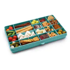 MELII - Caja Contenedora XL Para Snacks Azul
