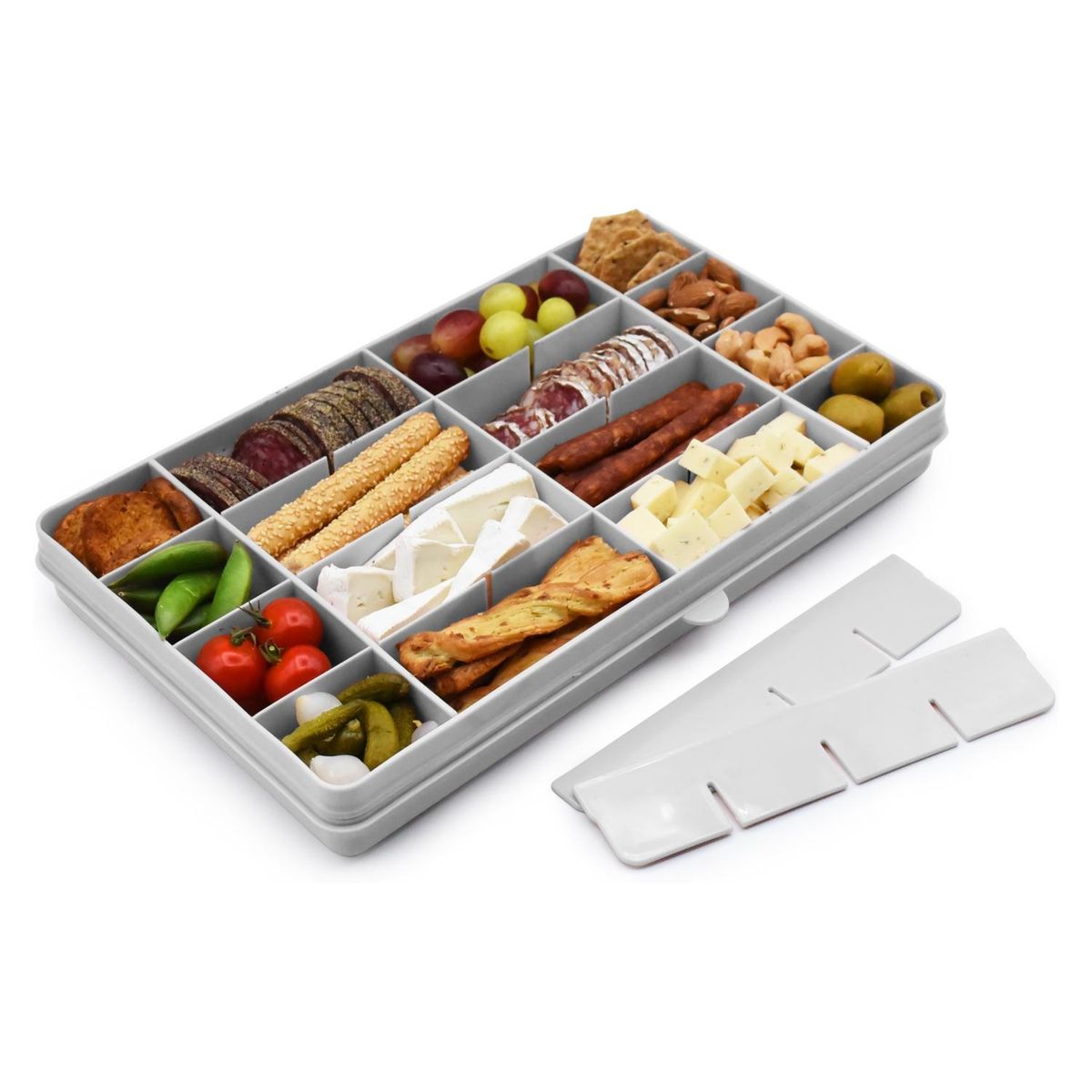 MELII - Caja Contenedora XL Para Snacks Gris Melii