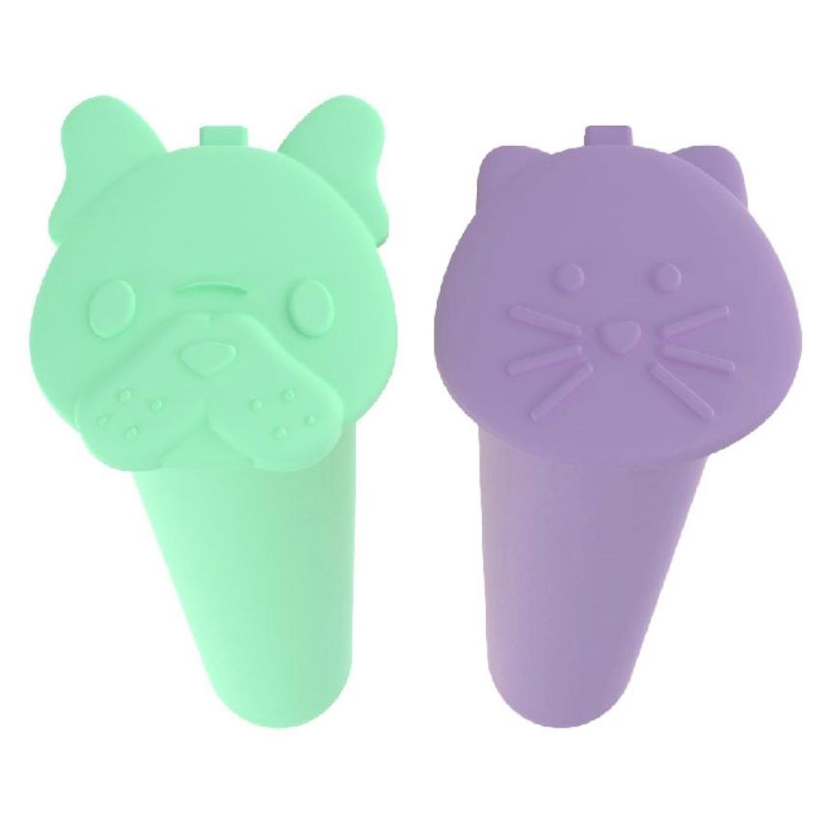 MELII - Pack 2 Moldes Silicona Helado Push Up BulldogGat Melii