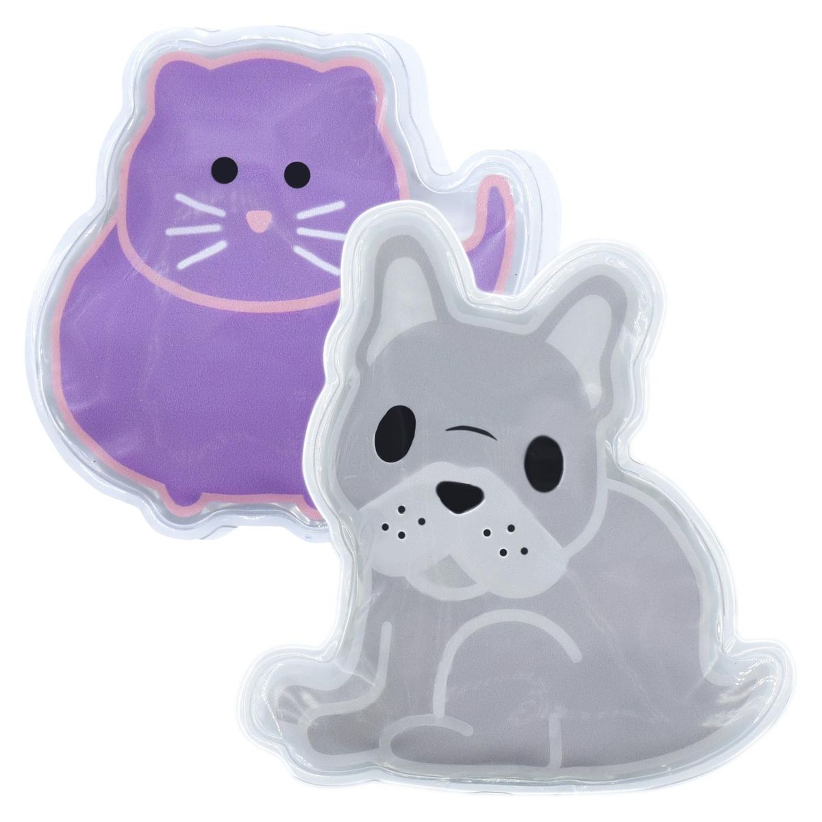 MELII - Pack de 2 Gel Frios Bulldog-Gato Melii