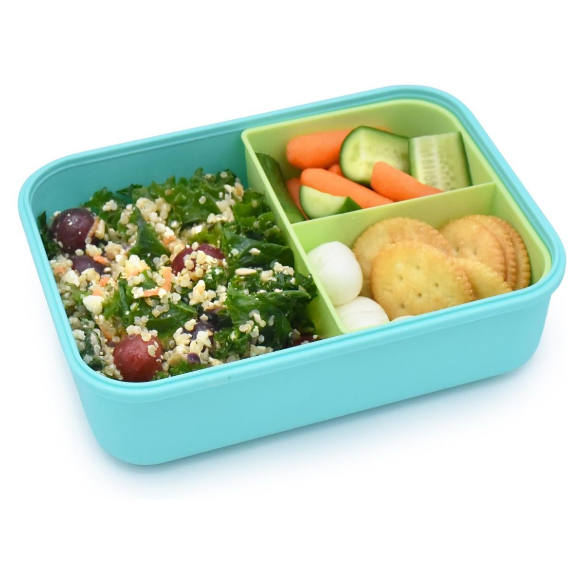 MELII - Lonchera Bento Con Divisiones Azul 1250 Ml Melii