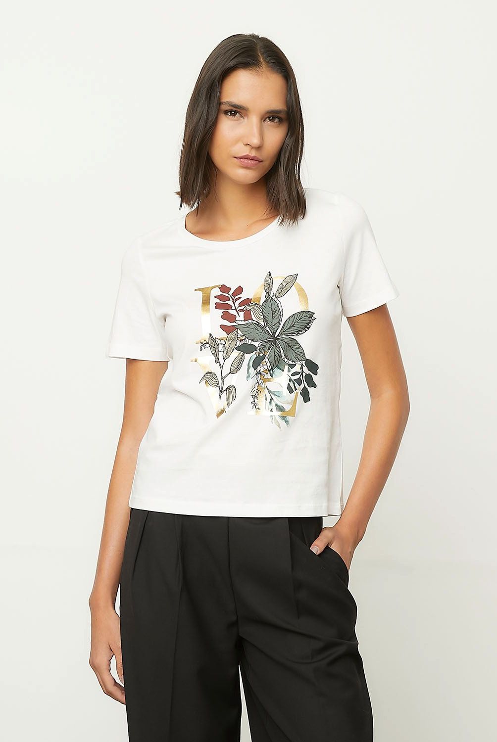 VERO MODA - Polera Estampada 100% Algodón Mujer Vero Moda