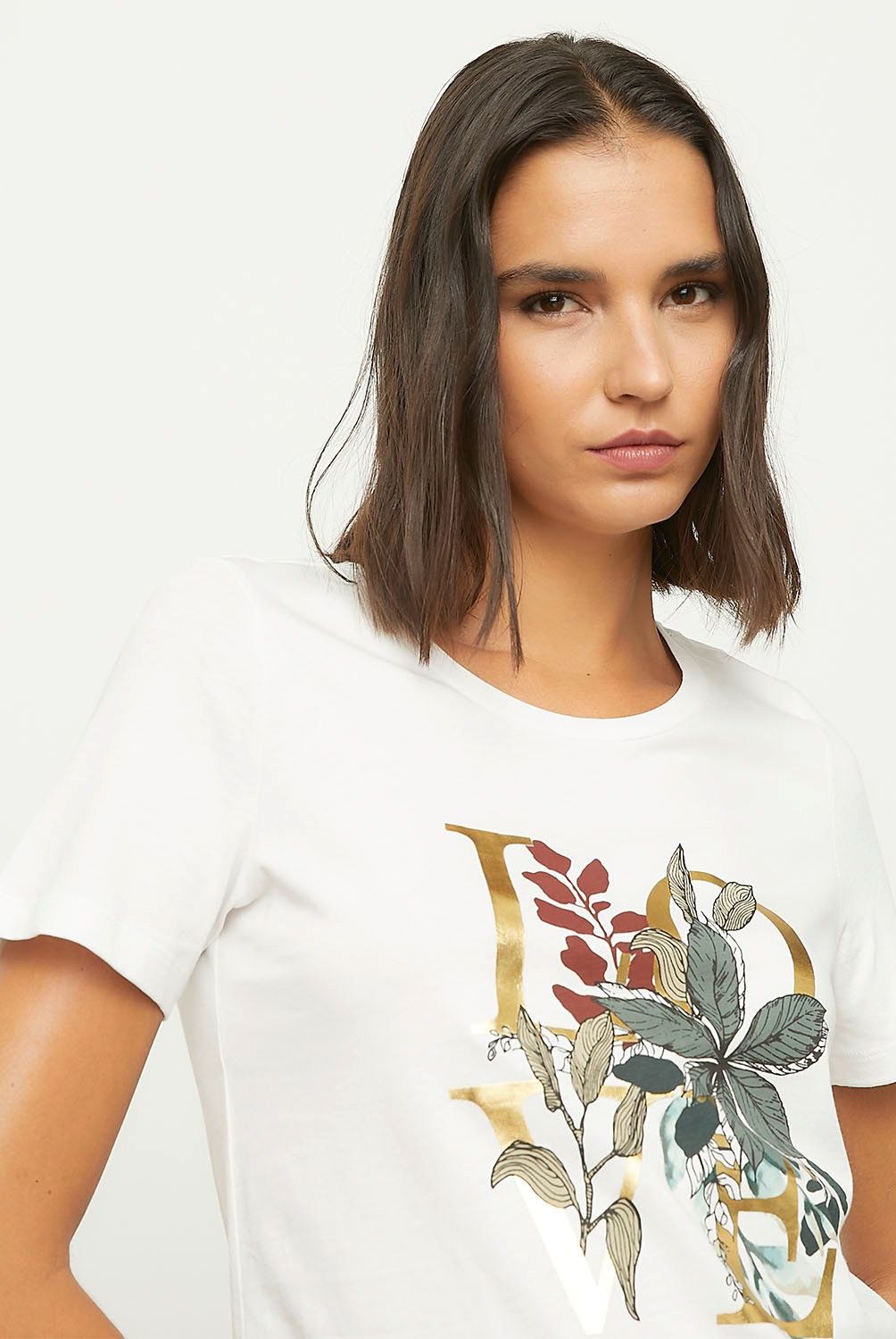 VERO MODA - Polera Estampada 100% Algodón Mujer Vero Moda