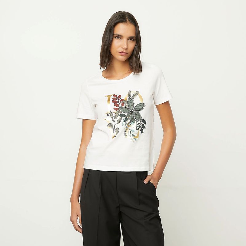 VERO MODA - Polera Estampada 100% Algodón Mujer Vero Moda