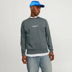 JACK&JONES - Polerón Crew Neck Hombre Algodón