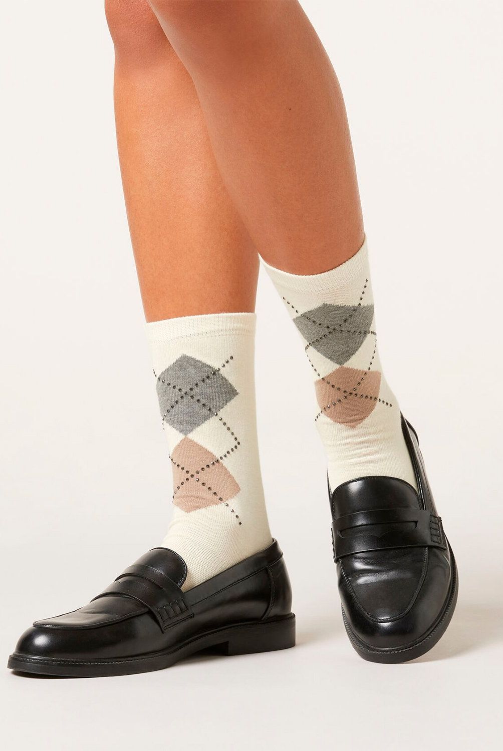 CALZEDONIA - Calcetines Algodón Rombos Mujer Calzedonia
