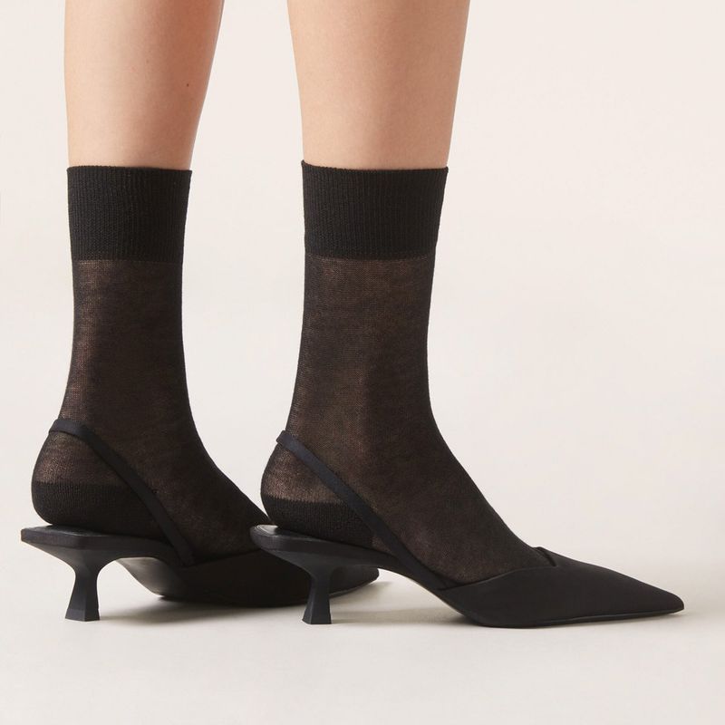 CALZEDONIA - Calcetines de Lana Con Puño Mujer Calzedonia
