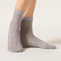 CALZEDONIA - Calcetines Con Cashmere Calados Mujer
