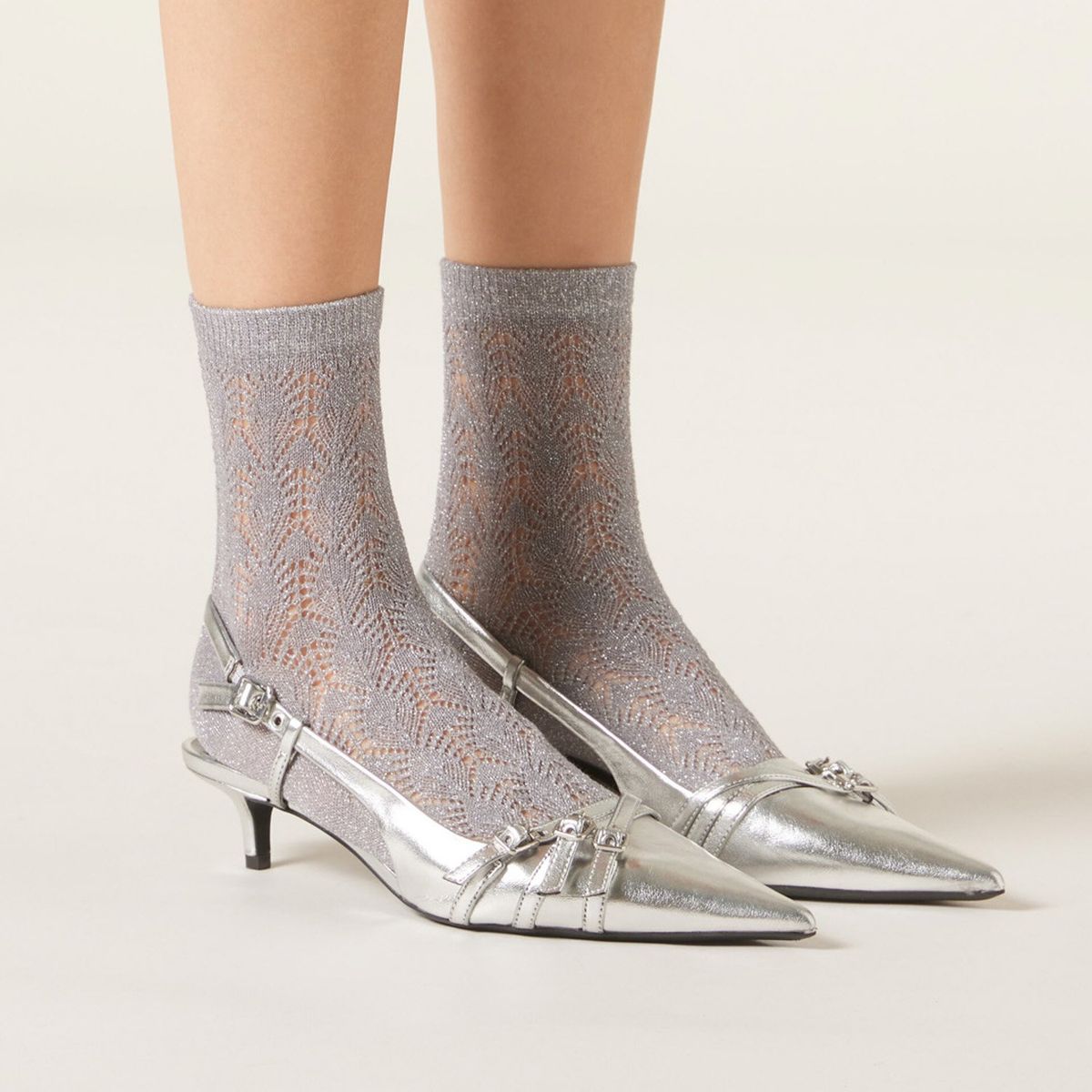 CALZEDONIA - Calcetines Con Cashmere Calados Mujer Calzedonia