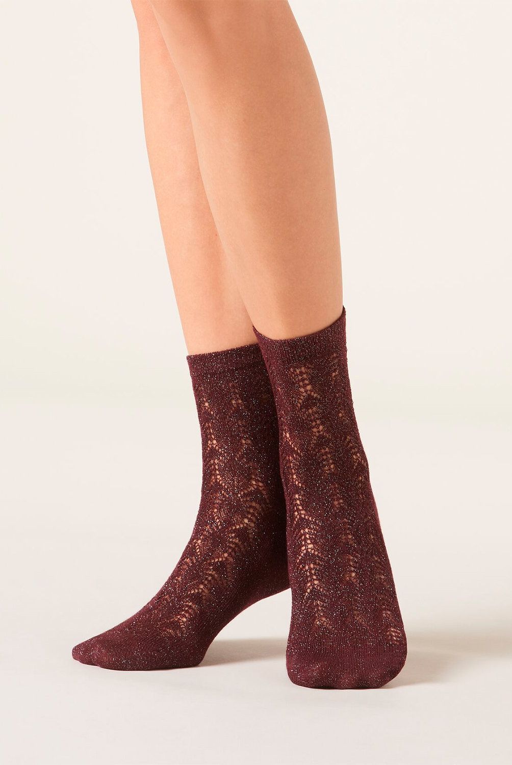 CALZEDONIA - Calcetines Con Cashmere Calados Mujer Calzedonia