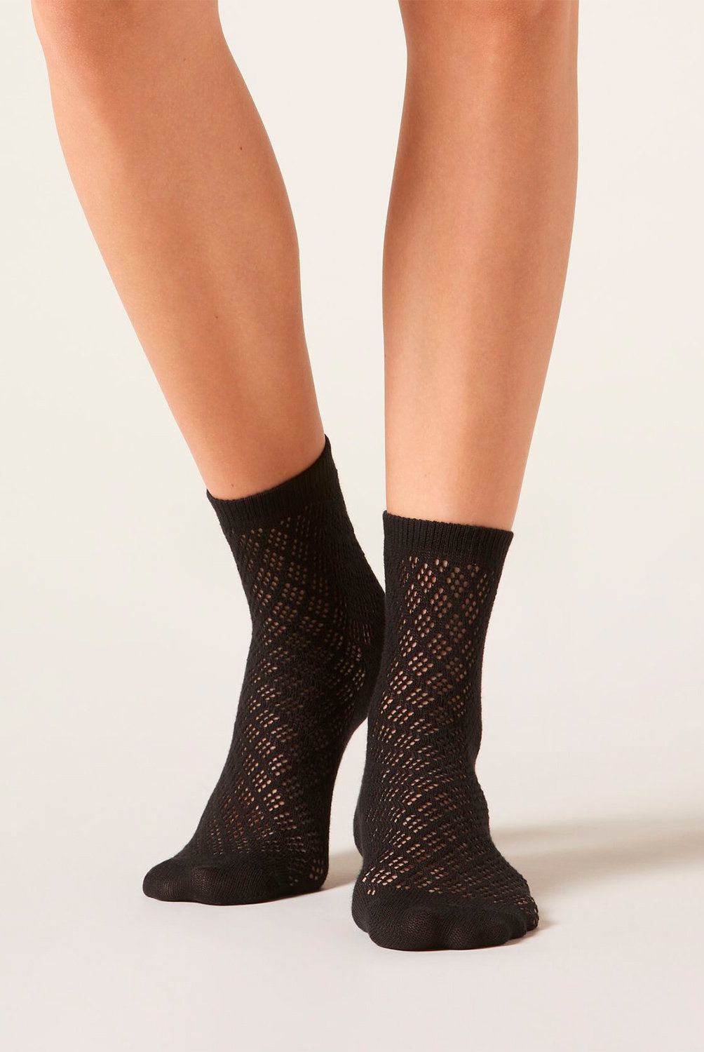 CALZEDONIA - Calcetines Algodón Calados Mujer Calzedonia