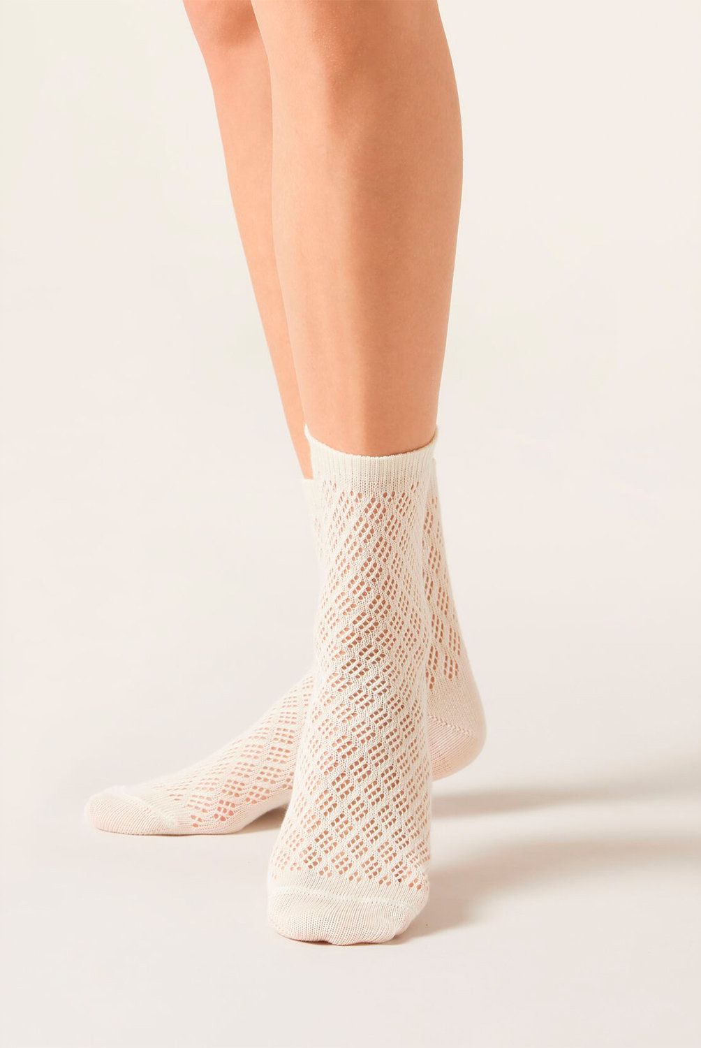 CALZEDONIA - Calcetines Algodón Calados Mujer Calzedonia