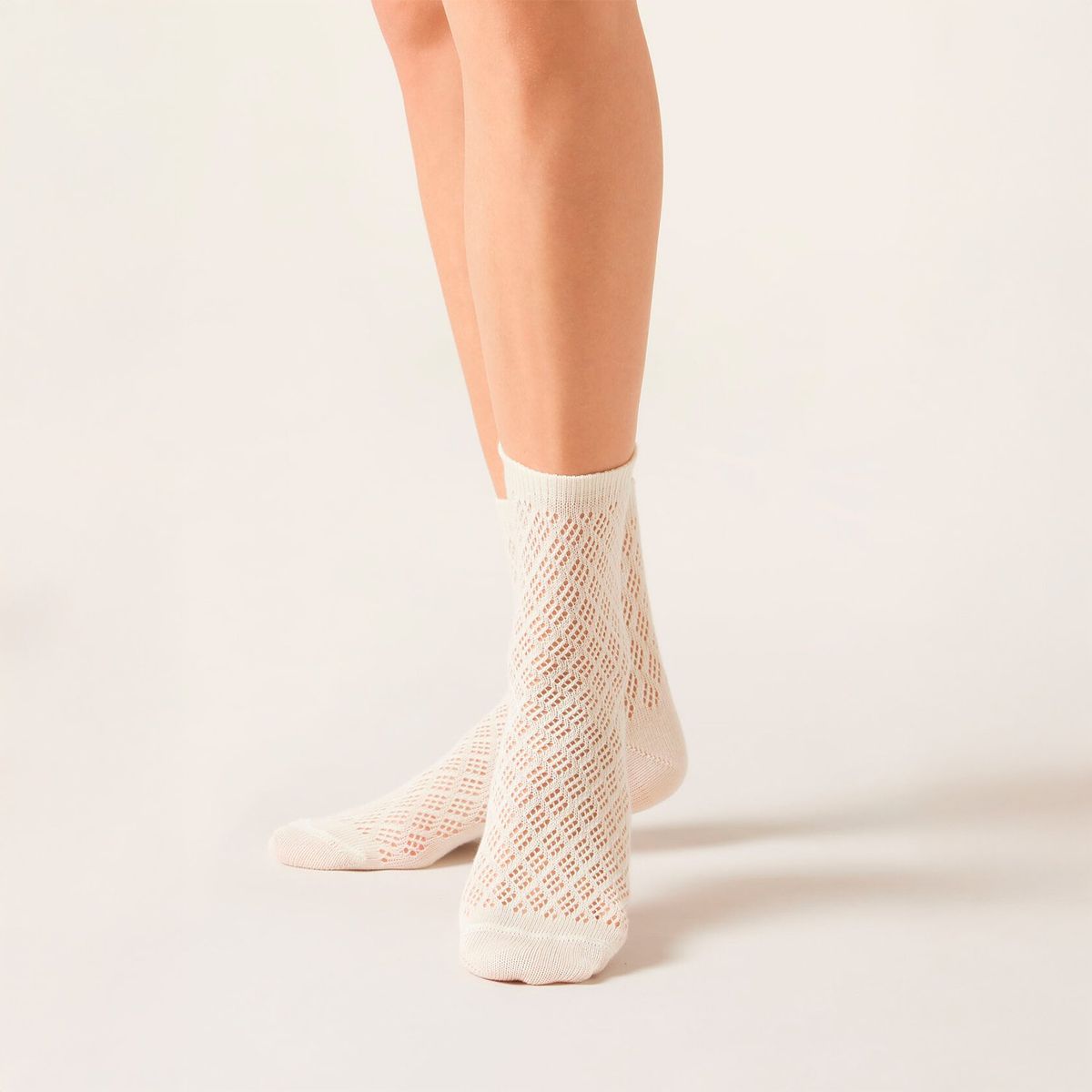 CALZEDONIA - Calcetines Algodón Calados Mujer Calzedonia
