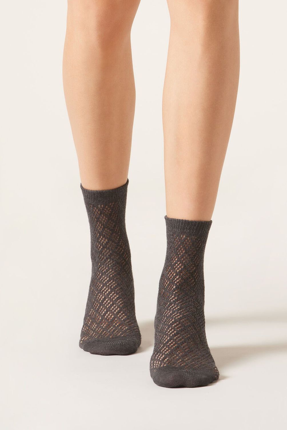 CALZEDONIA - Calcetines Algodón Calados Mujer Calzedonia