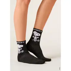 CALZEDONIA - Calcetines Algodón Snoopy Con Glitter Mujer