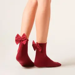 CALZEDONIA - Calcetines Algodón Con Lazo Mujer