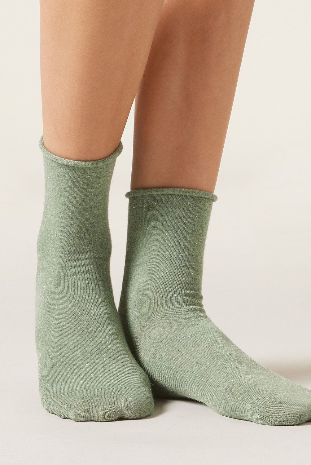 CALZEDONIA - Calcetines Con Cashmere Con Glitter Mujer Calzedonia