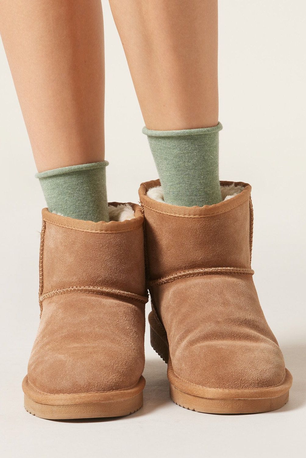 CALZEDONIA - Calcetines Con Cashmere Con Glitter Mujer Calzedonia