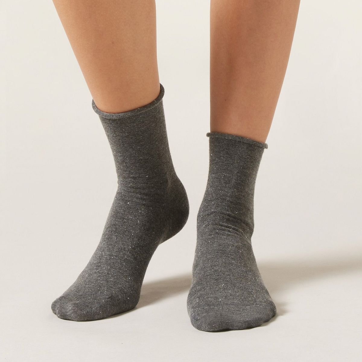 CALZEDONIA - Calcetines Con Cashmere Con Glitter Mujer Calzedonia
