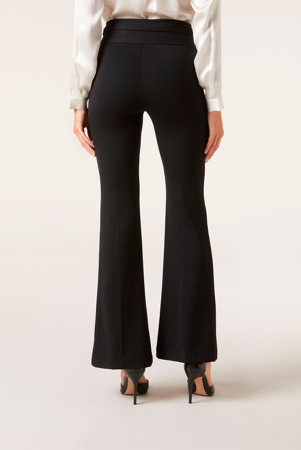 CALZEDONIA - Pantalón Flare Sailor Efecto Shapping con Detalle Botones Mujer Calzedonia