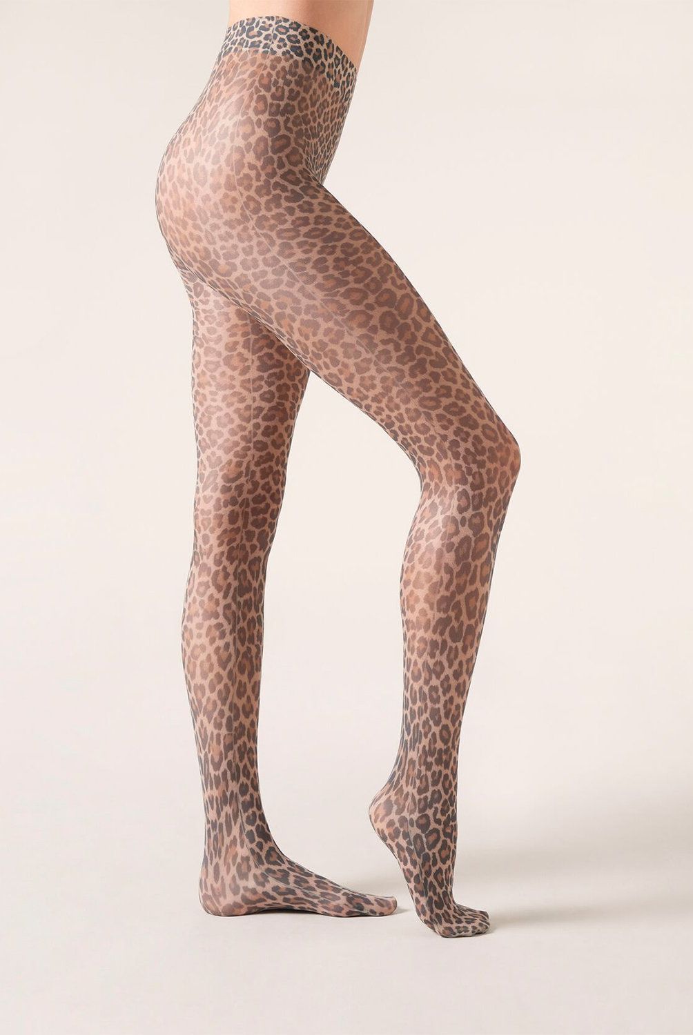 CALZEDONIA - Panty Transparentes de 30 Denier Estampado Animal Print Mujer Calzedonia