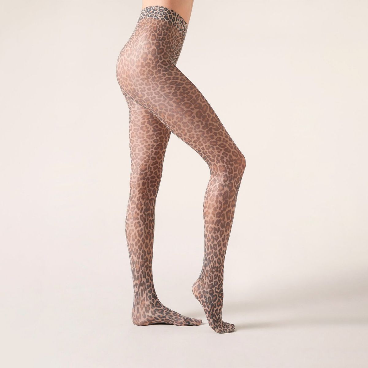 CALZEDONIA - Panty Transparentes de 30 Denier Estampado Animal Print Mujer Calzedonia