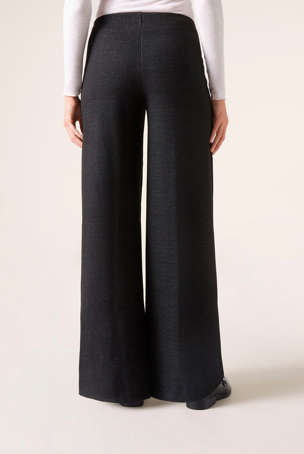 CALZEDONIA - Pantalón Palazzo Efecto Espiga Mujer Calzedonia
