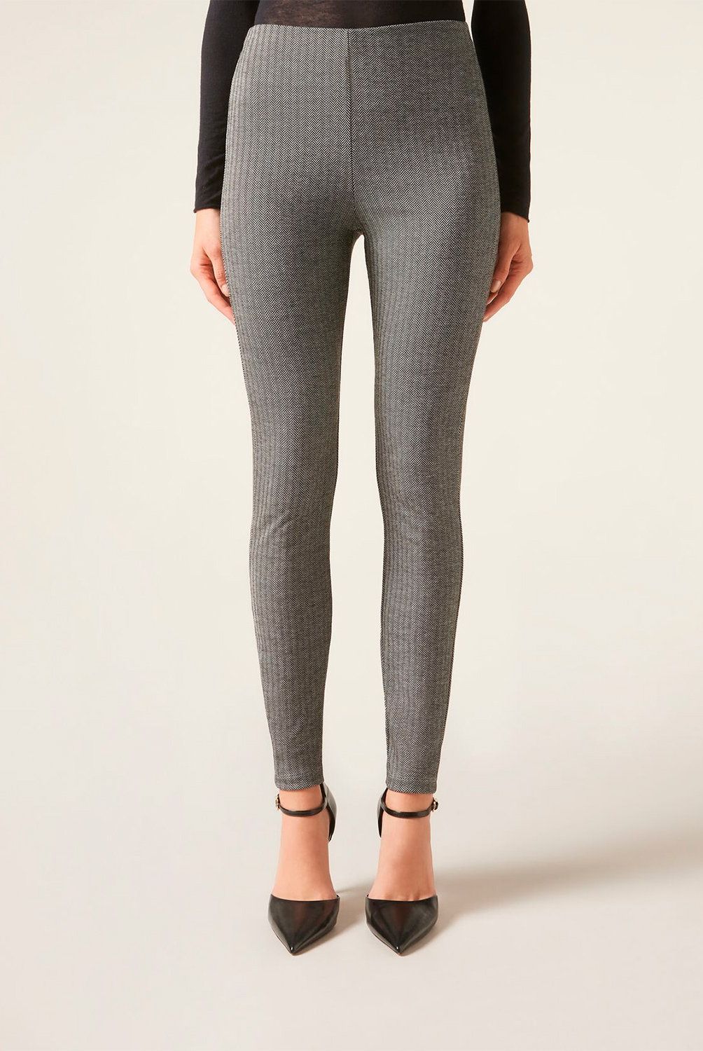 CALZEDONIA - Pantalón Efecto Espiga Mujer Calzedonia