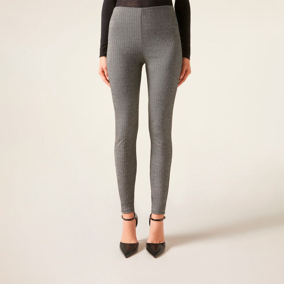 CALZEDONIA - Pantalón Efecto Espiga Mujer Calzedonia