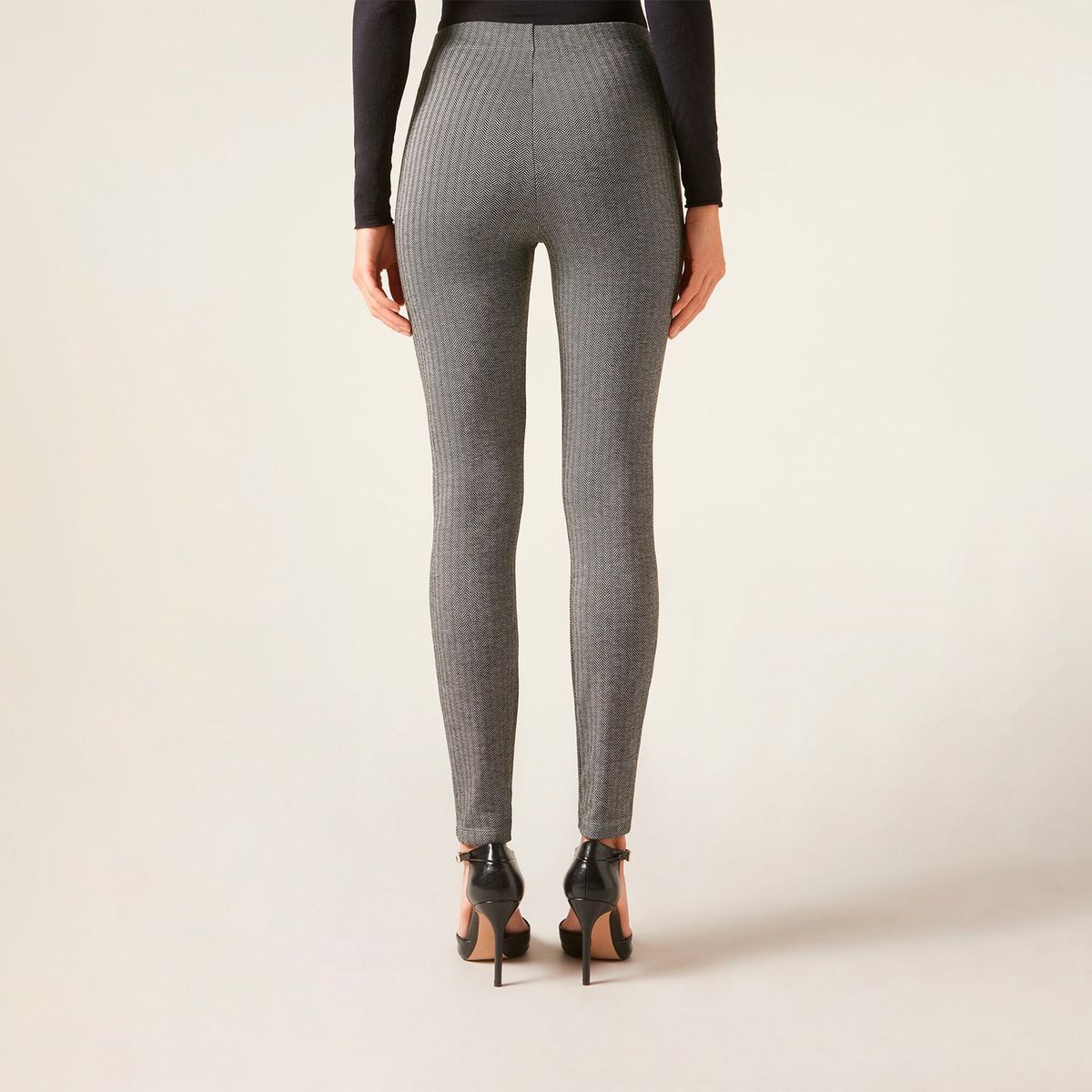 CALZEDONIA - Pantalón Efecto Espiga Mujer Calzedonia