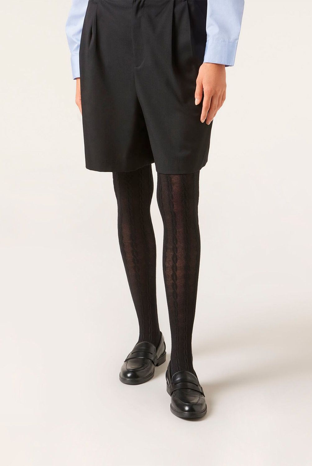 CALZEDONIA - Panty Con Cashmere Con Trenzado Mujer Calzedonia