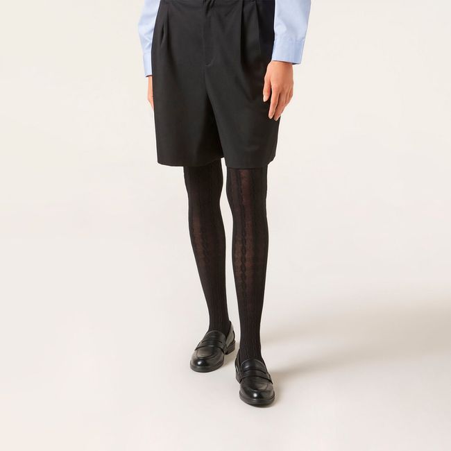 CALZEDONIA - Panty Con Cashmere Con Trenzado Mujer Calzedonia