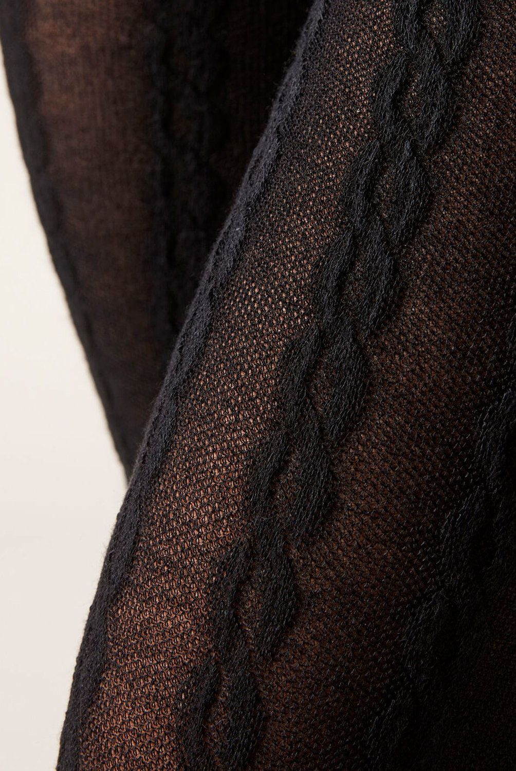 CALZEDONIA - Panty Con Cashmere Con Trenzado Mujer Calzedonia