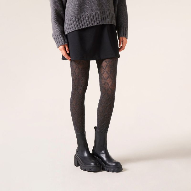 CALZEDONIA - Panty Con Cashmere Rombos Mujer Calzedonia